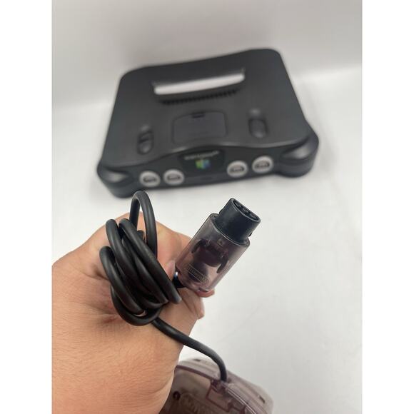 Nintendo 64 N64 Console Bundle w/ OEM Atomic Purple Controller- Tested - Picture 6 of 15